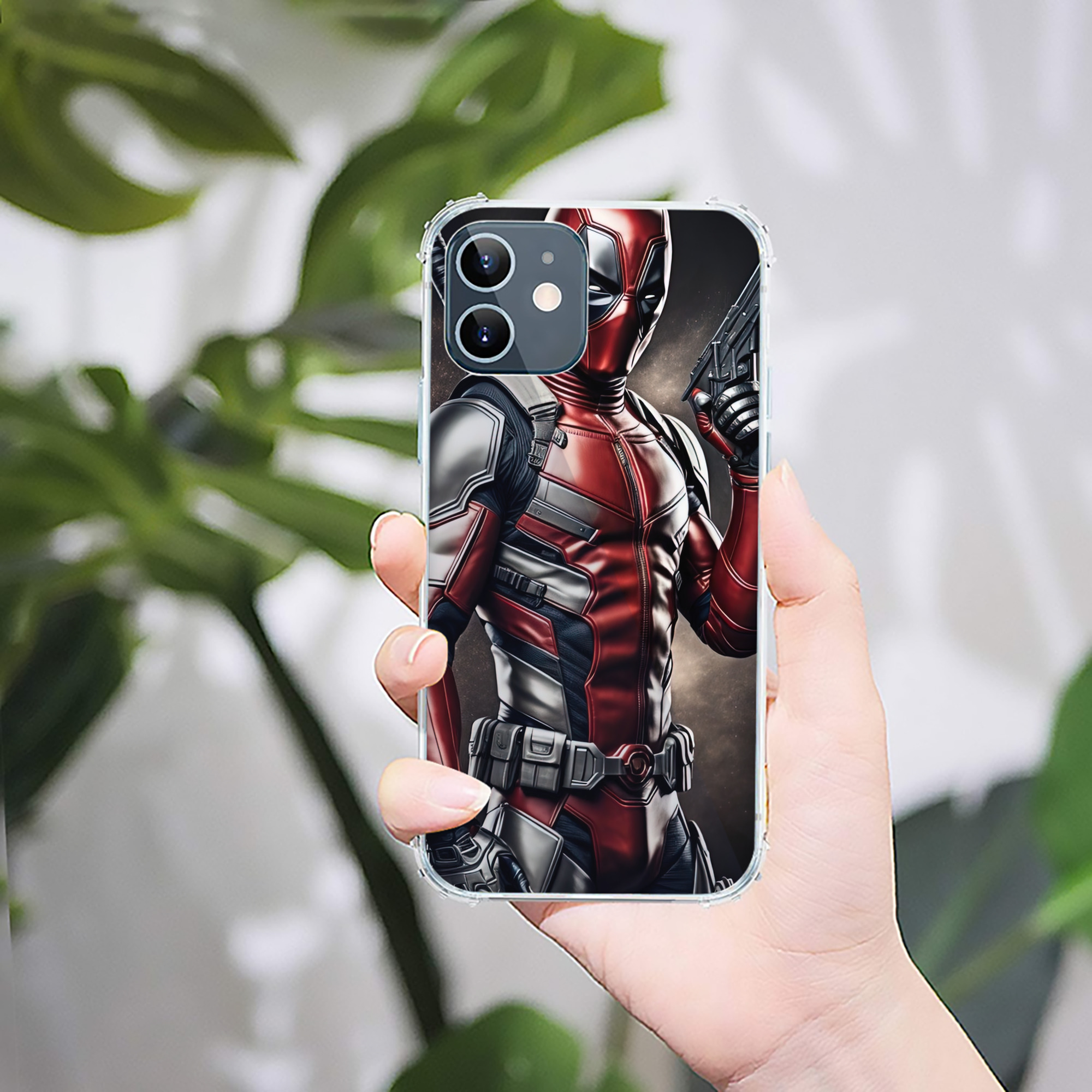 （画像用） Deadpool デッドプール 【iPhone 12シリーズ対応】透明スマホケース（クリアソフトケース）